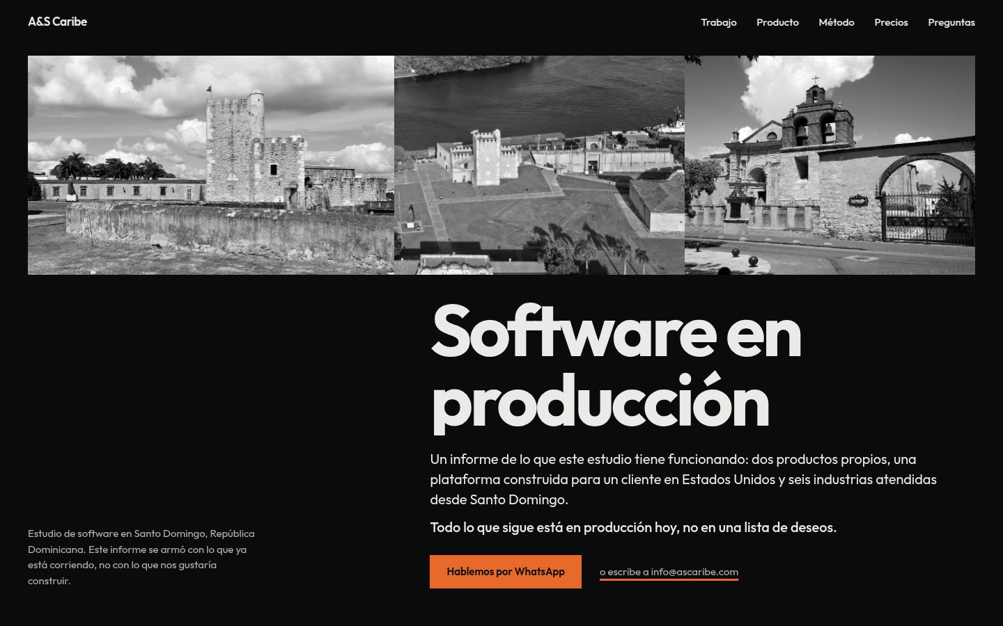 Primera pantalla de la propuesta C, un informe impreso con cabecera fotográfica y titular grande.